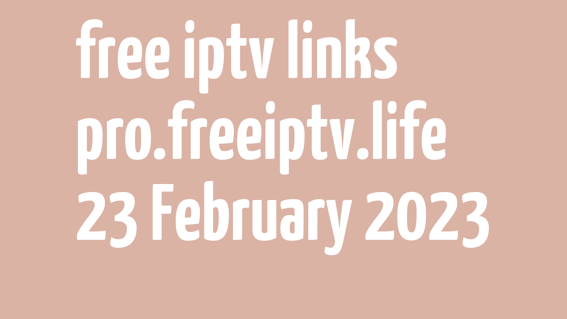 free iptv links 220223